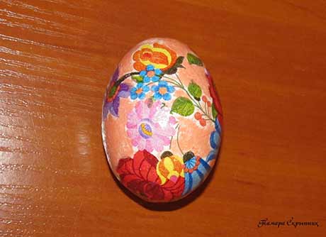 Декоративное пасхальное яйцо